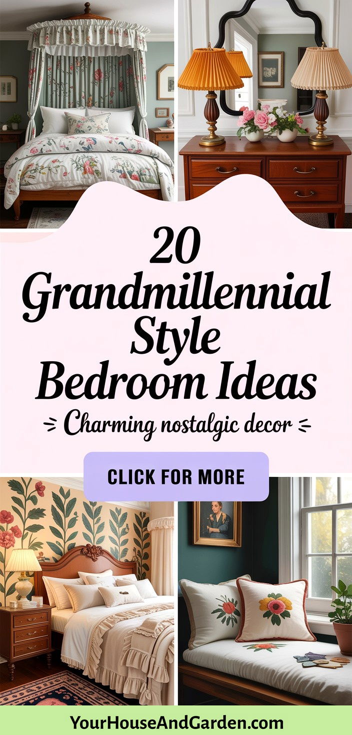 20 Grandmillennial Style Bedroom Ideas Charming Nostalgic Decor