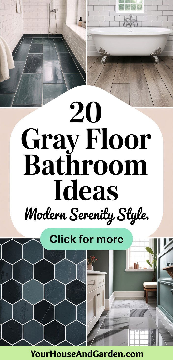 20 Gray Floor Bathroom Ideas Modern Serenity and Style