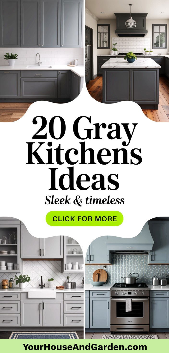 20 Gray Kitchens Sleek and Timeless Design Inspirations