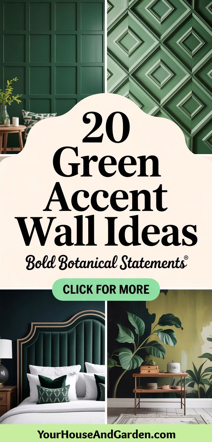 20 Green Accent Wall Ideas Bold Botanical Statements