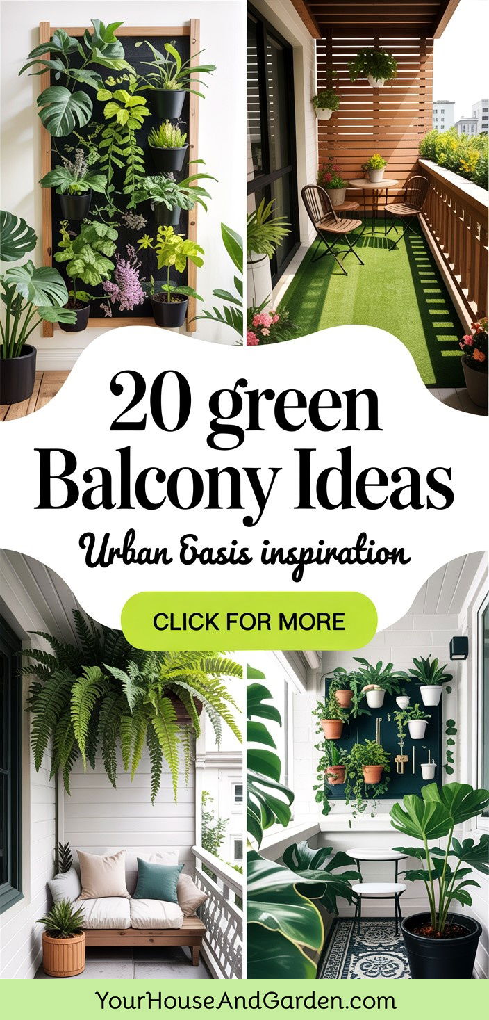 20 Green Balcony Ideas to Create Your Urban Oasis - 20 Green Balcony Ideas to Create Your Urban Oasis
