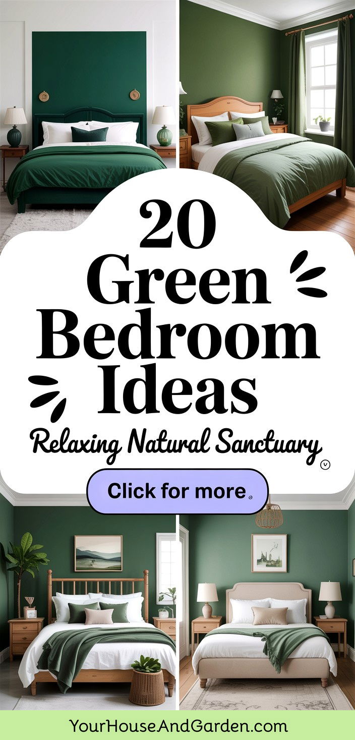 20 Green Bedroom Ideas for a Relaxing Natural Sanctuary - 20 Green Bedroom Ideas for a Relaxing Natural Sanctuary