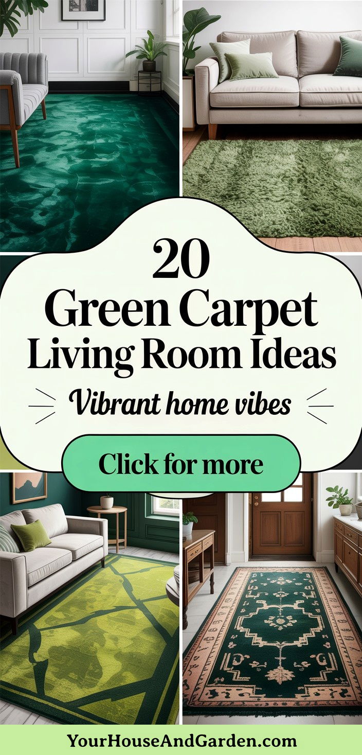 20 Green Carpet Living Room Ideas for Vibrant Spaces - 20 Green Carpet Living Room Ideas for Vibrant Spaces