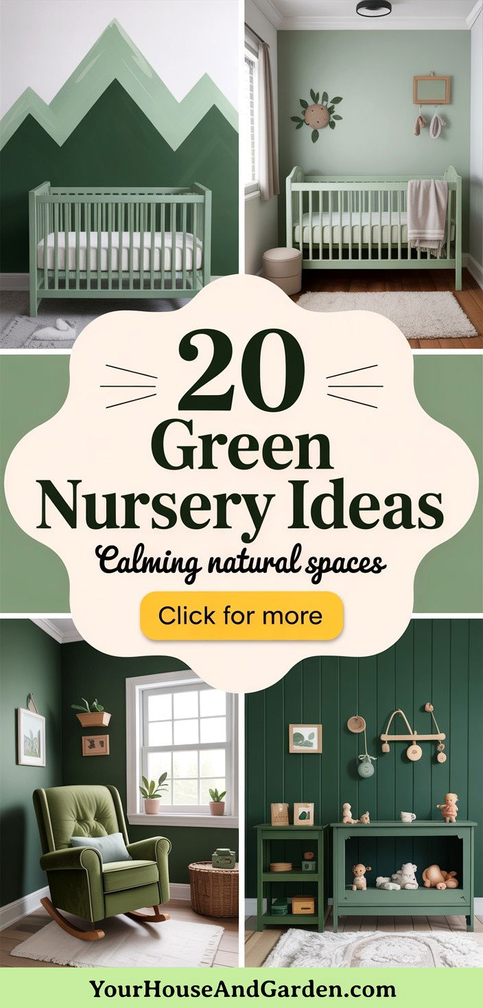 20 Green Nursery Ideas for a Calming and Natural Baby Space - 20 Green Nursery Ideas for a Calming and Natural Baby Space
