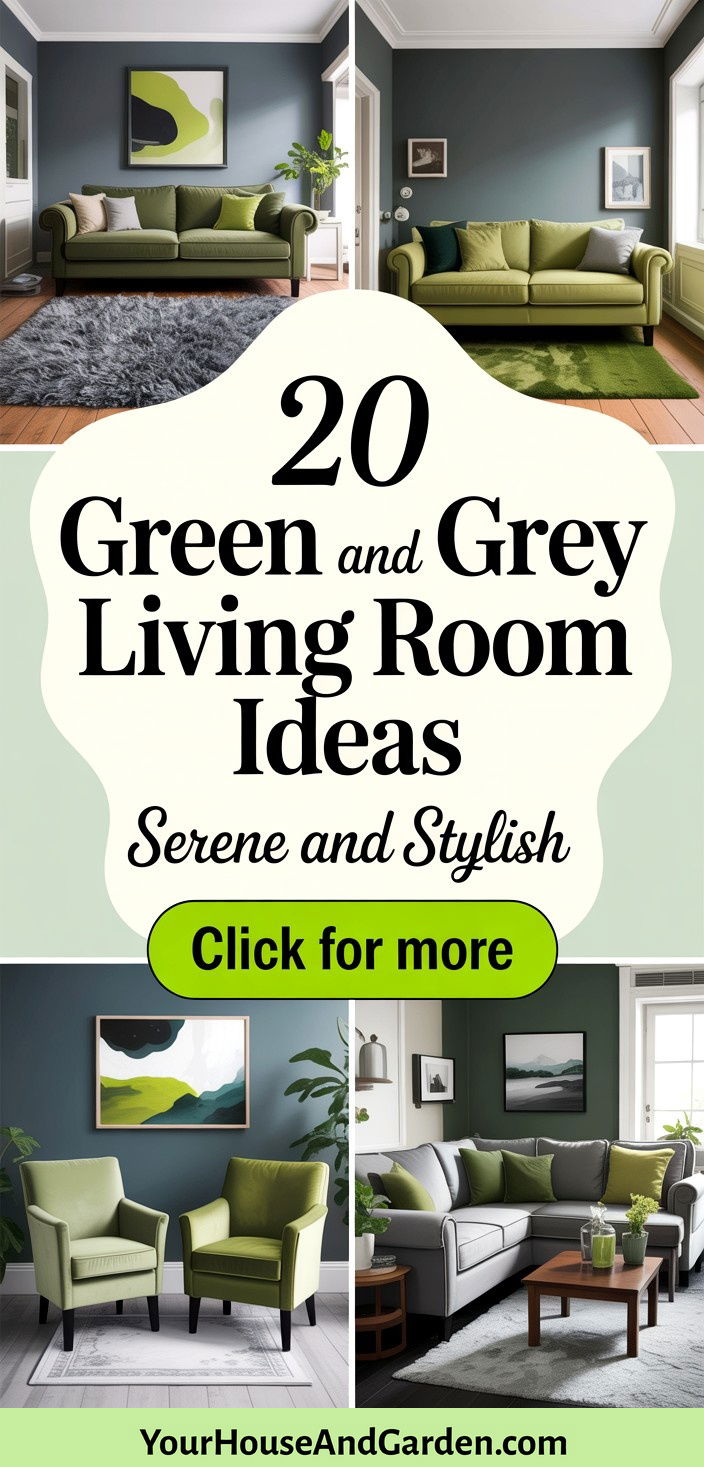 20 Green and Grey Living Room Ideas Serene and Stylish