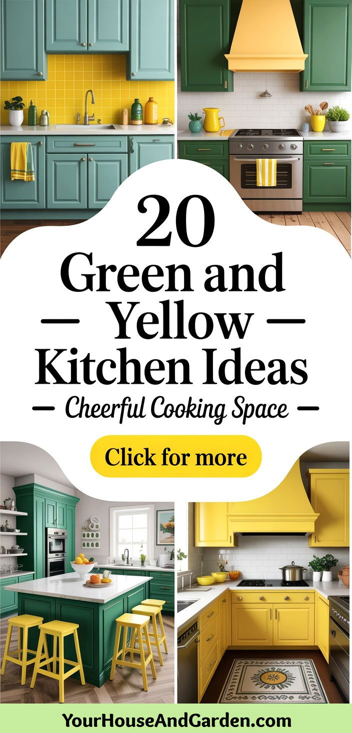 20 Green and Yellow Kitchen Ideas for a Cheerful Cooking Space - 20 Green and Yellow Kitchen Ideas for a Cheerful Cooking Space