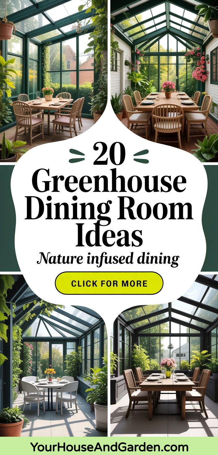 20 Greenhouse Dining Room Ideas Nature-Infused Spaces