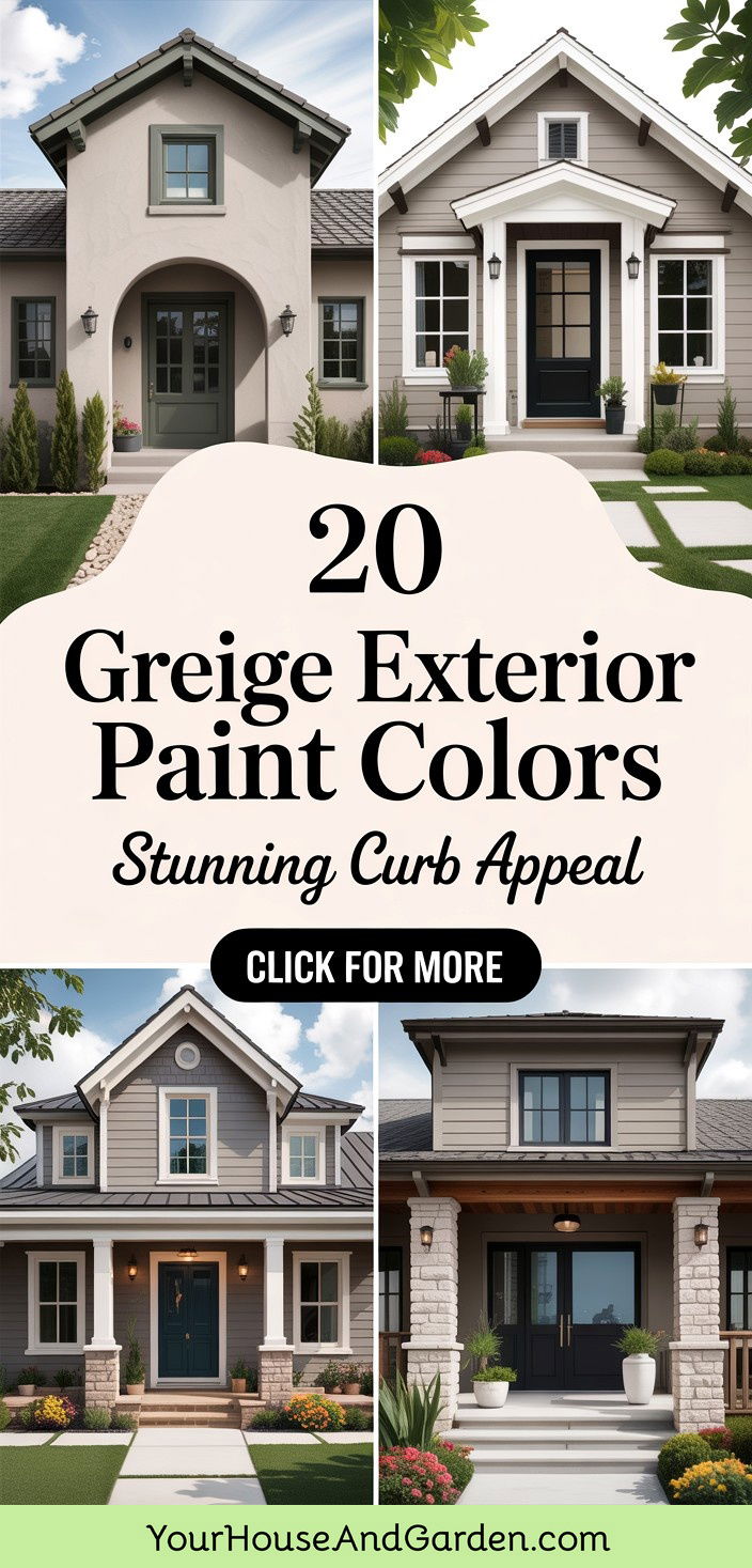 20 Greige Exterior Paint Colors for a Stunning Home - 20 Greige Exterior Paint Colors for a Stunning Home
