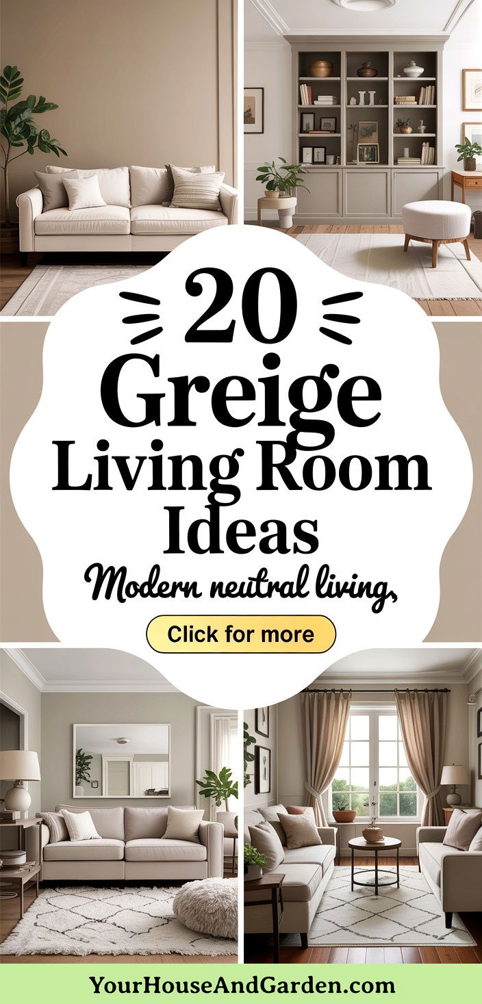 20 Greige Living Room Ideas for a Modern Neutral Space - 20 Greige Living Room Ideas for a Modern Neutral Space