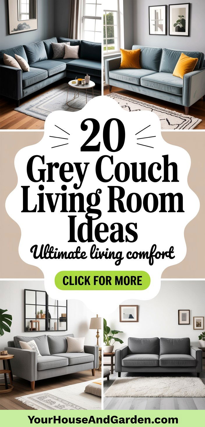 20 Grey Couch Living Room Ideas Modern and Inviting