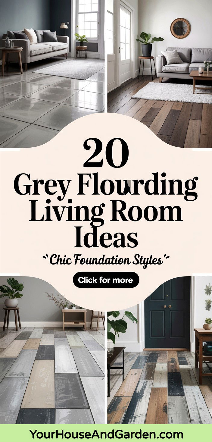 20 Grey Flooring Living Room Ideas Modern and Stylish