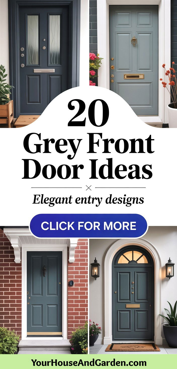 20 Grey Front Door Ideas Elegant Entryway Designs