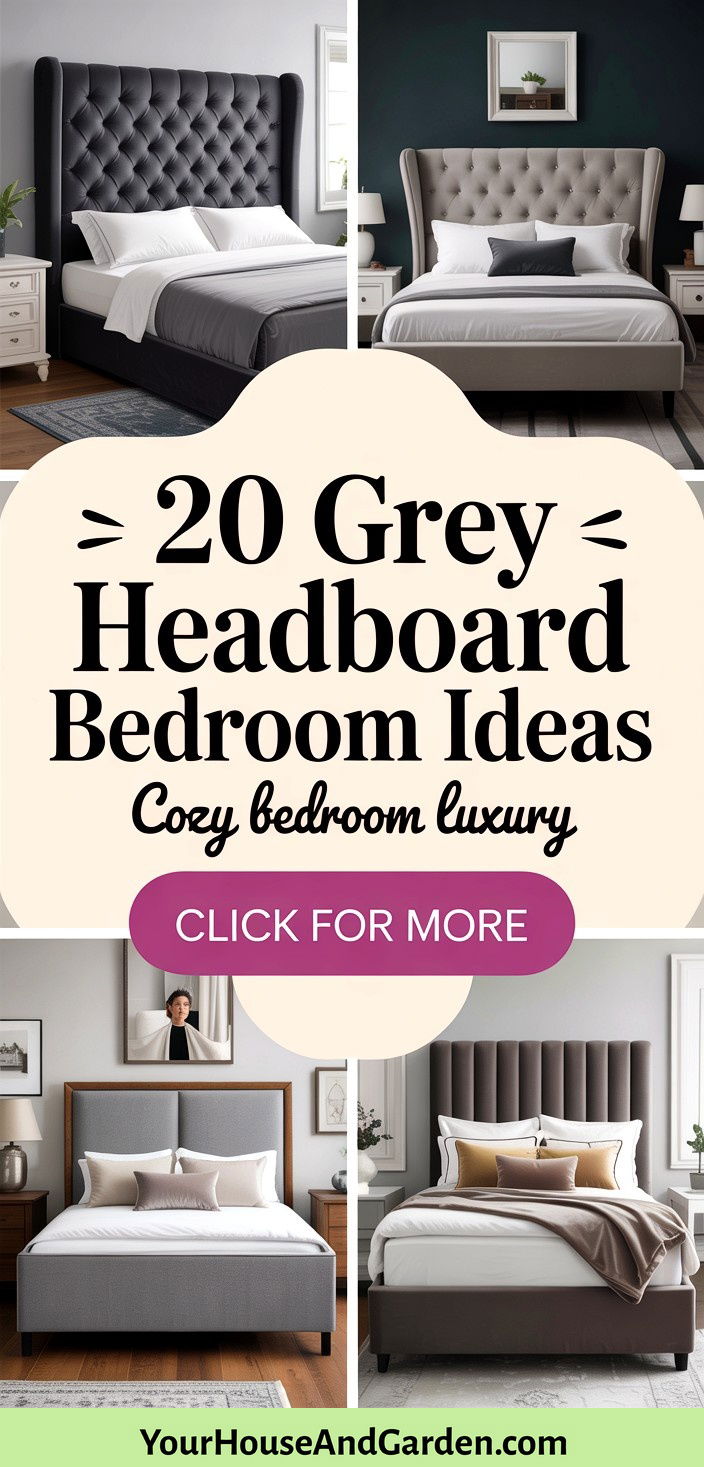 20 Grey Headboard Bedroom Ideas Chic and Comfortable
