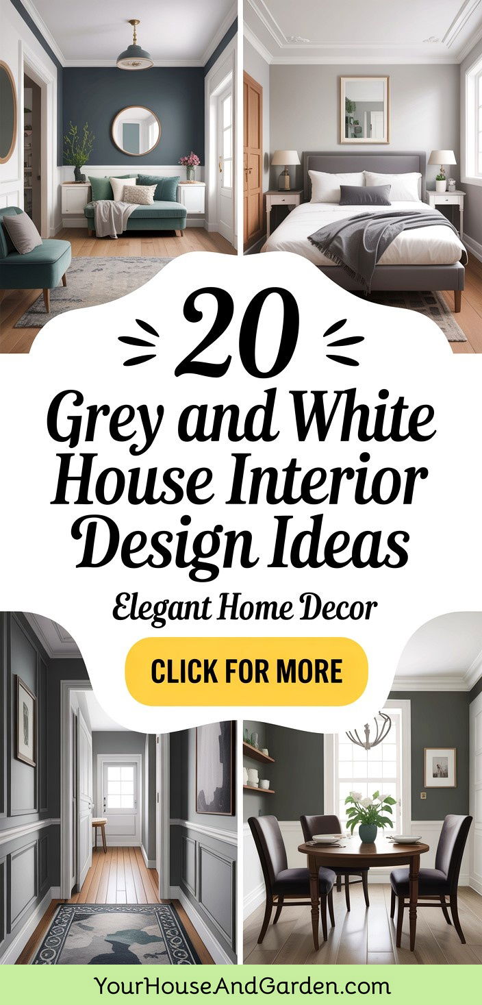 20 Grey and White House Interior Design Ideas Elegant