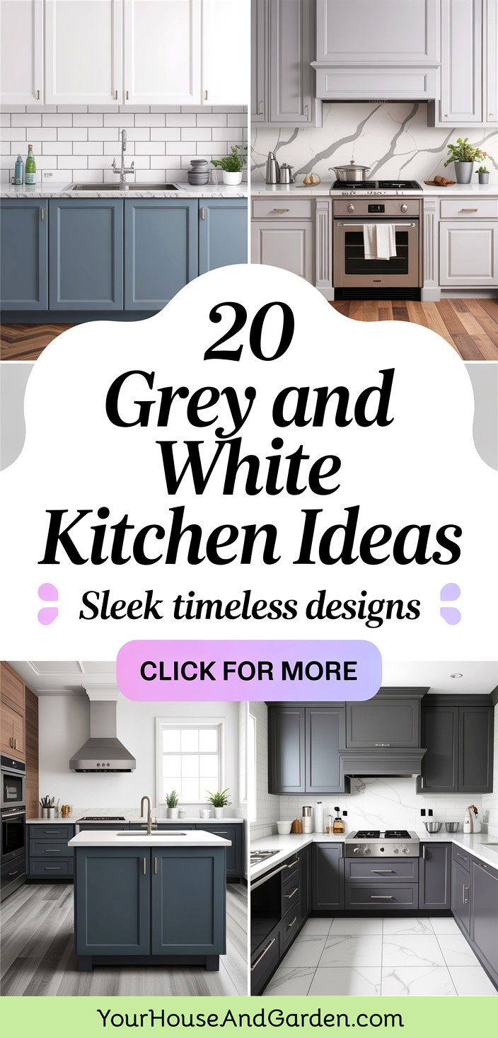 20 Grey and White Kitchen Designs Sleek and Timeless