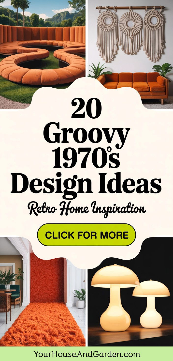 20 Groovy 1970s Design Ideas Retro Home Decor Inspiration