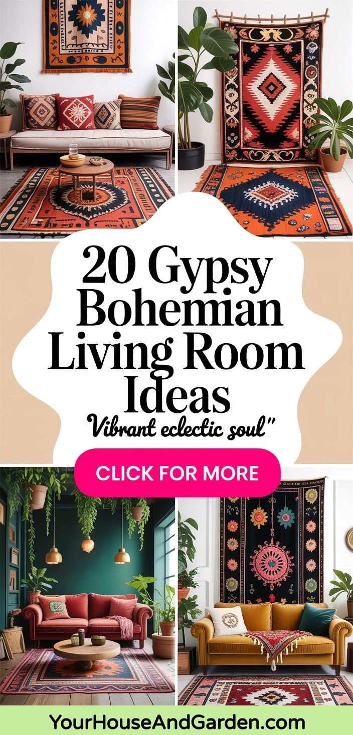 20 Gypsy Bohemian Living Room Ideas for Eclectic Charm - 20 Gypsy Bohemian Living Room Ideas for Eclectic Charm