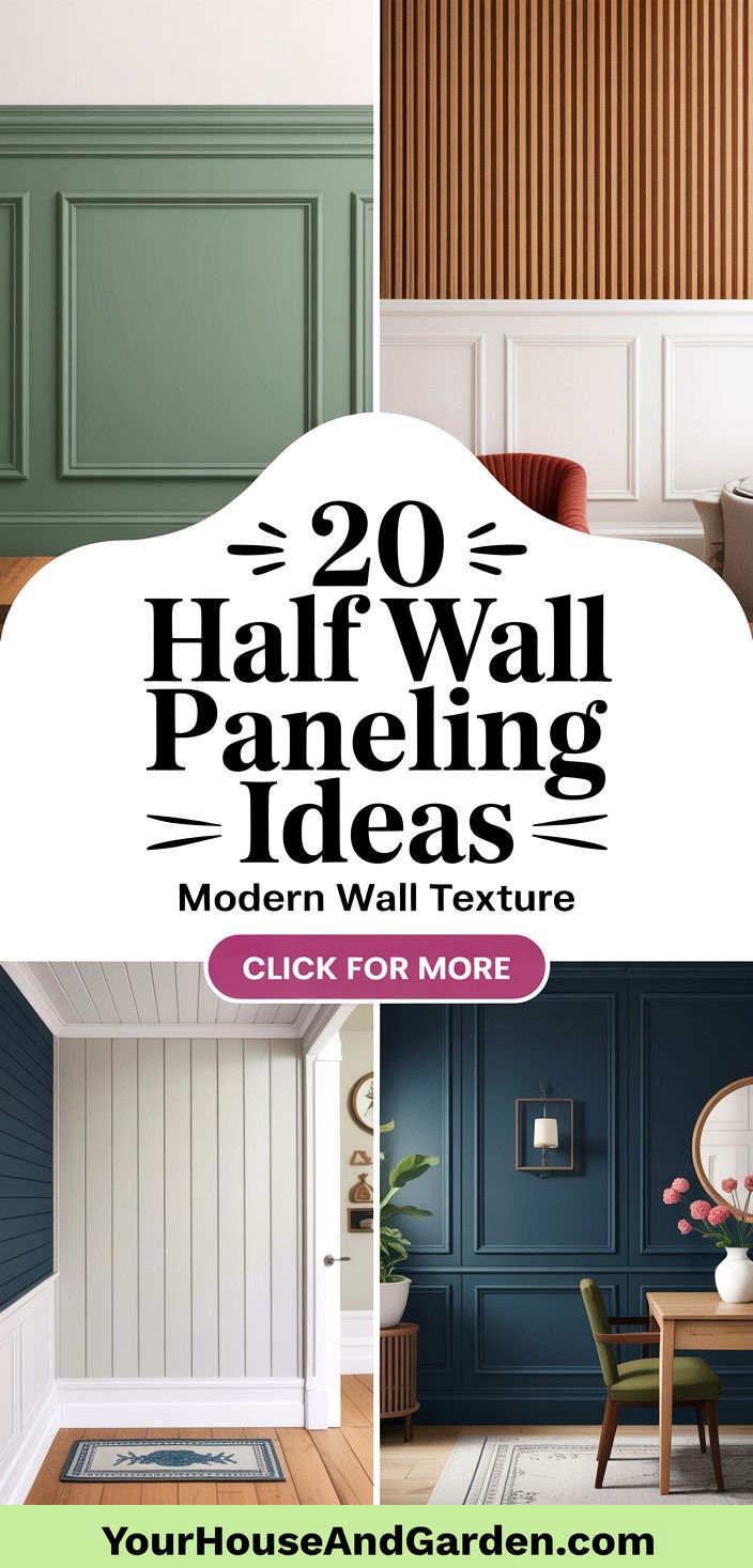 20 Half Wall Paneling Ideas for Modern Architectural Detail - 20 Half Wall Paneling Ideas for Modern Architectural Detail