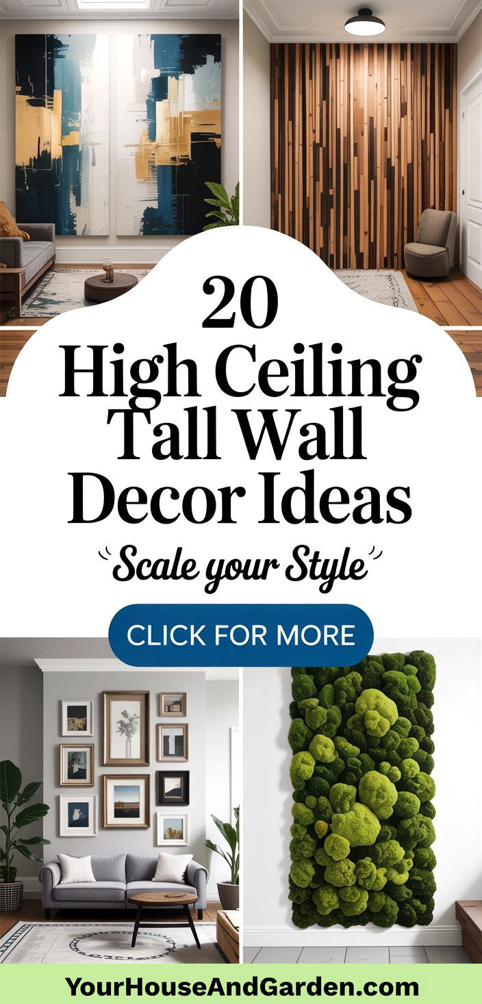 20 High Ceiling Tall Wall Decor Ideas Grand Designs