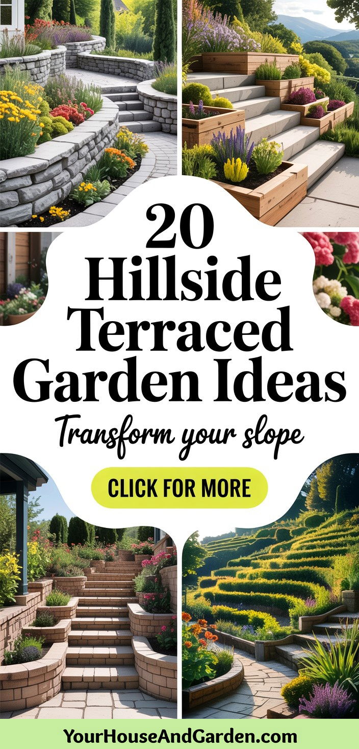 20 Hillside Terraced Garden Ideas Transform Your Slope