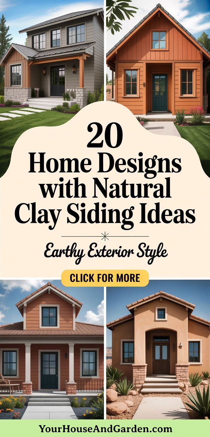 20 Home Designs with Natural Clay Siding Colors and Tips - 20 Home Designs with Natural Clay Siding Colors & Tips