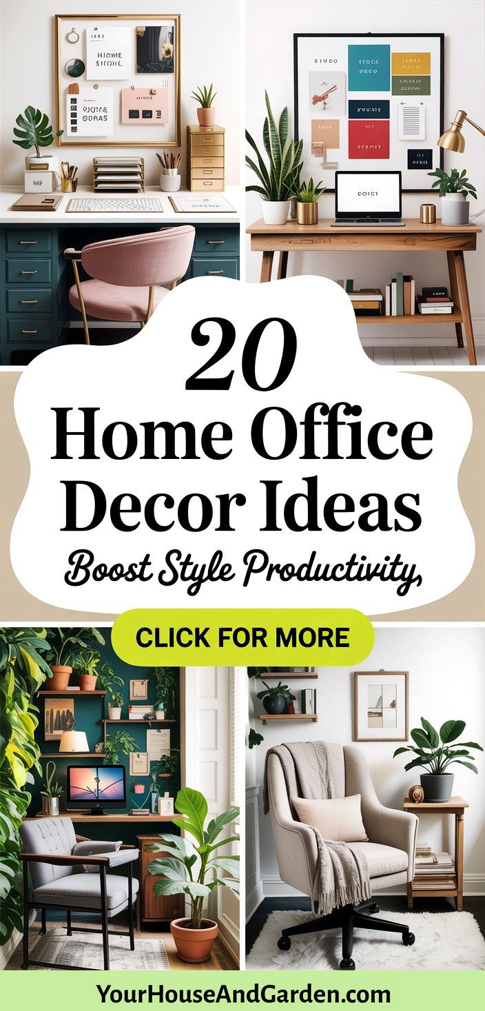 20 Home Office Decor Ideas Boost Productivity and Style