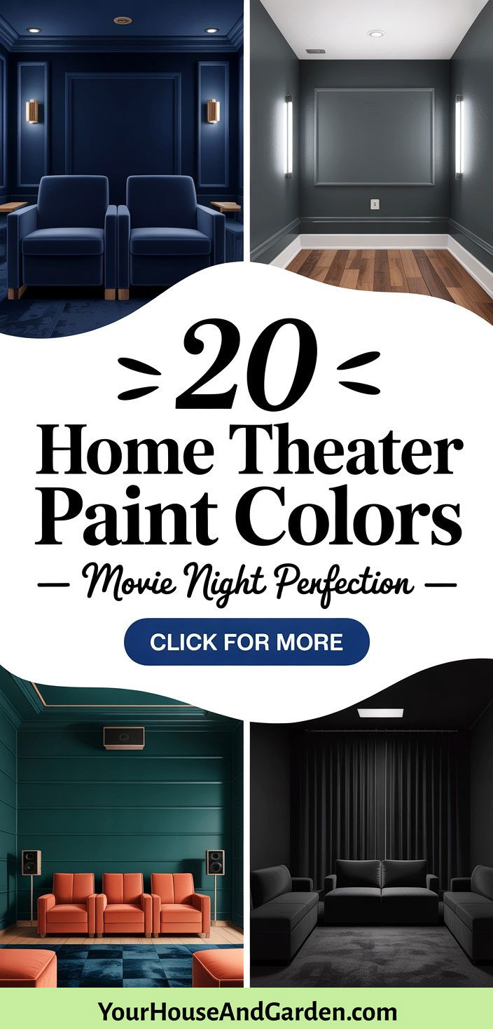 20 Home Theater Paint Colors for the Perfect Movie Night - 20 Home Theater Paint Colors for the Perfect Movie Night