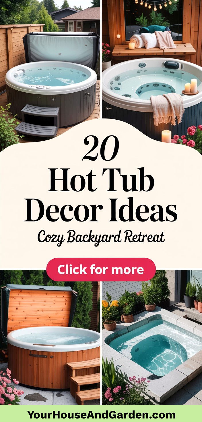 20 Hot Tub Decor Ideas to Create a Cozy Outdoor Retreat - 20 Hot Tub Decor Ideas to Create a Cozy Outdoor Retreat