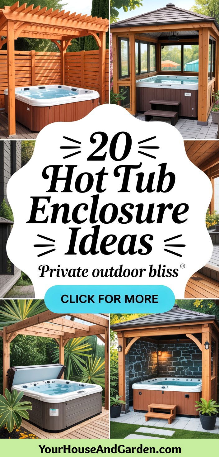 20 Hot Tub Enclosure Ideas for Private Outdoor Relaxation - 20 Hot Tub Enclosure Ideas for Private Outdoor Relaxation