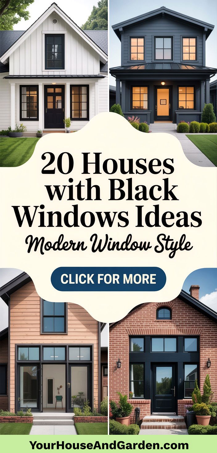 20 Houses With Black Windows Modern Exterior Inspirations