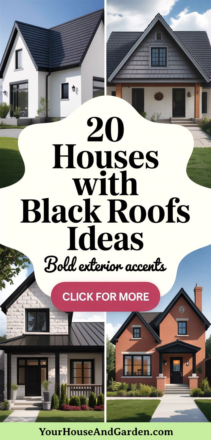 20 Houses with Black Roofs Bold Exterior Design Inspiration