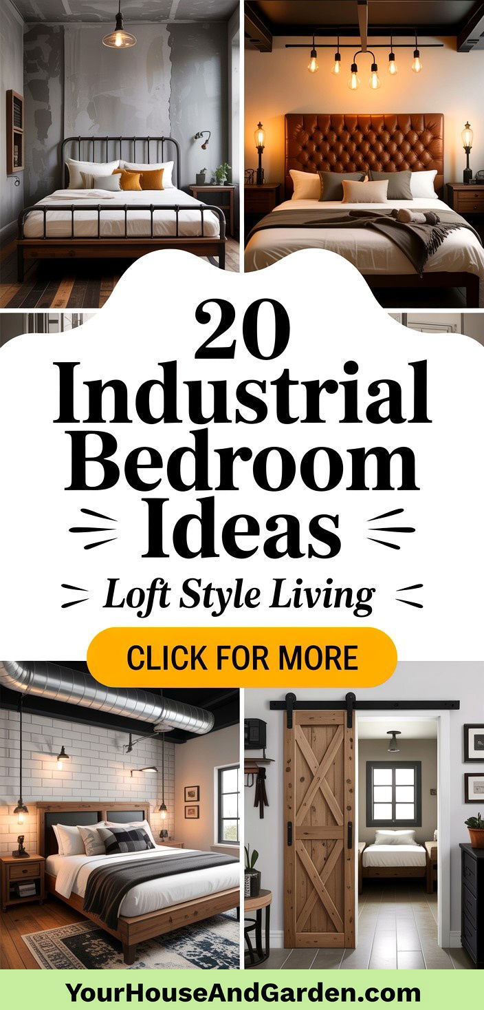 20 Industrial Bedroom Ideas Urban Loft-Inspired Designs