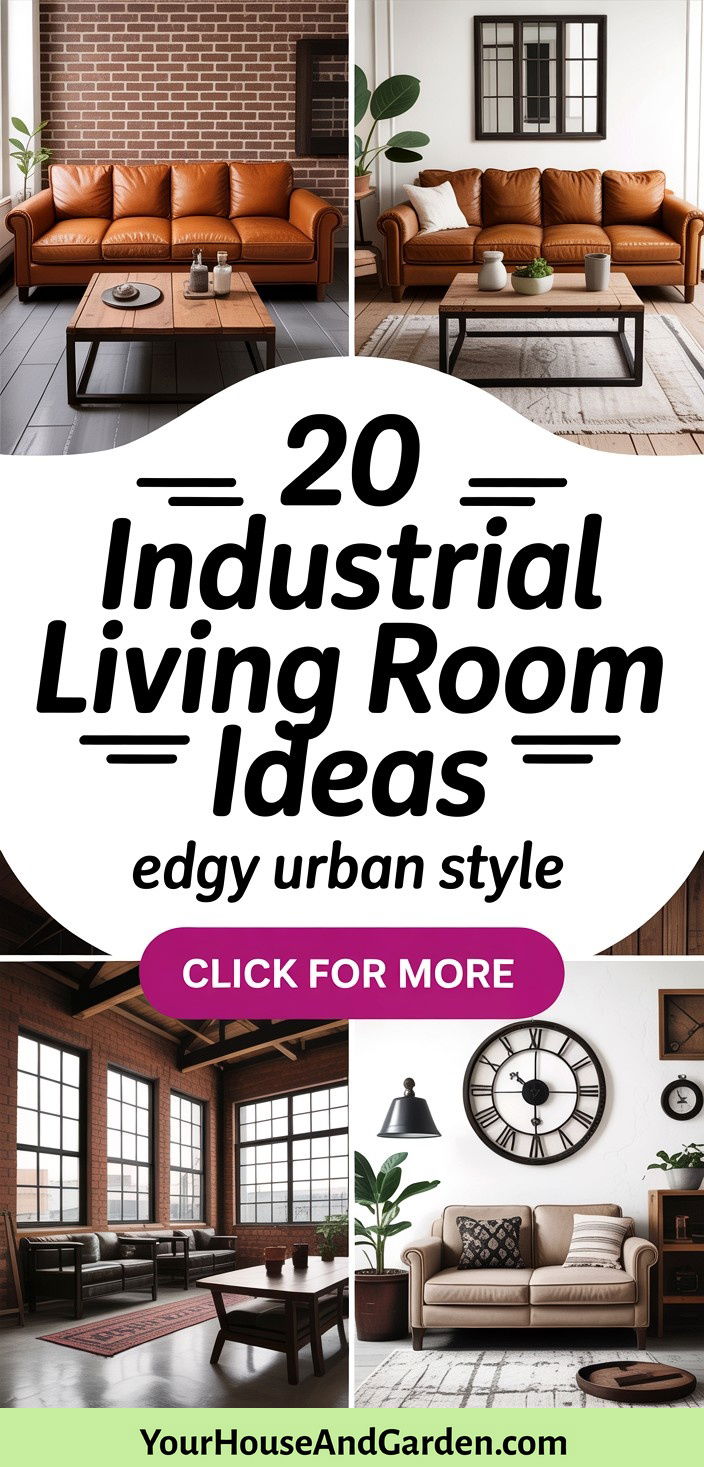 20 Industrial Living Room Designs with Urban Edge and Style - 20 Industrial Living Room Designs with Urban Edge & Style