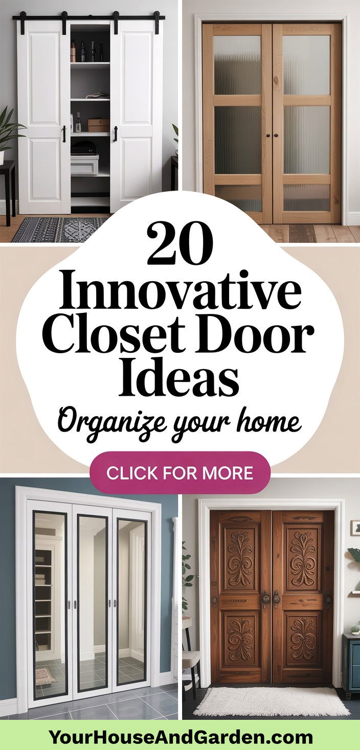 20 Innovative Closet Door Ideas for Home Organization - 20 Innovative Closet Door Ideas for Home Organization