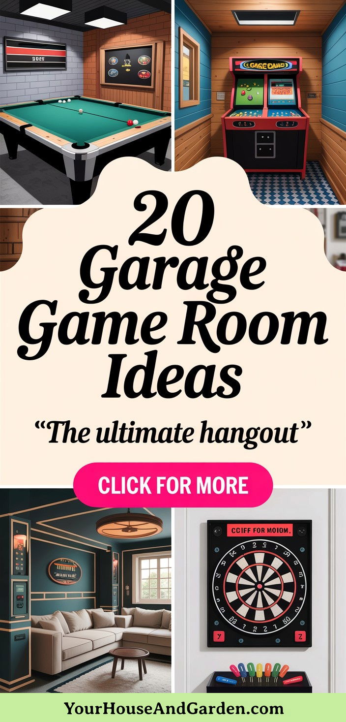 20 Innovative Garage Game Room Ideas for Fun at Home - 20 Innovative Garage Game Room Ideas for Fun at Home