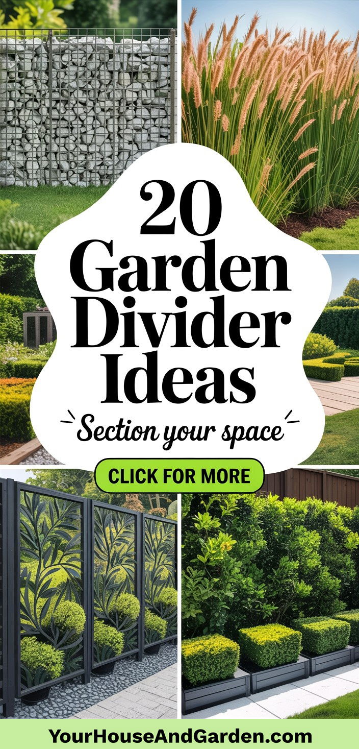 20 Innovative Garden Divider Ideas to Section Your Space - 20 Innovative Garden Divider Ideas to Section Your Space