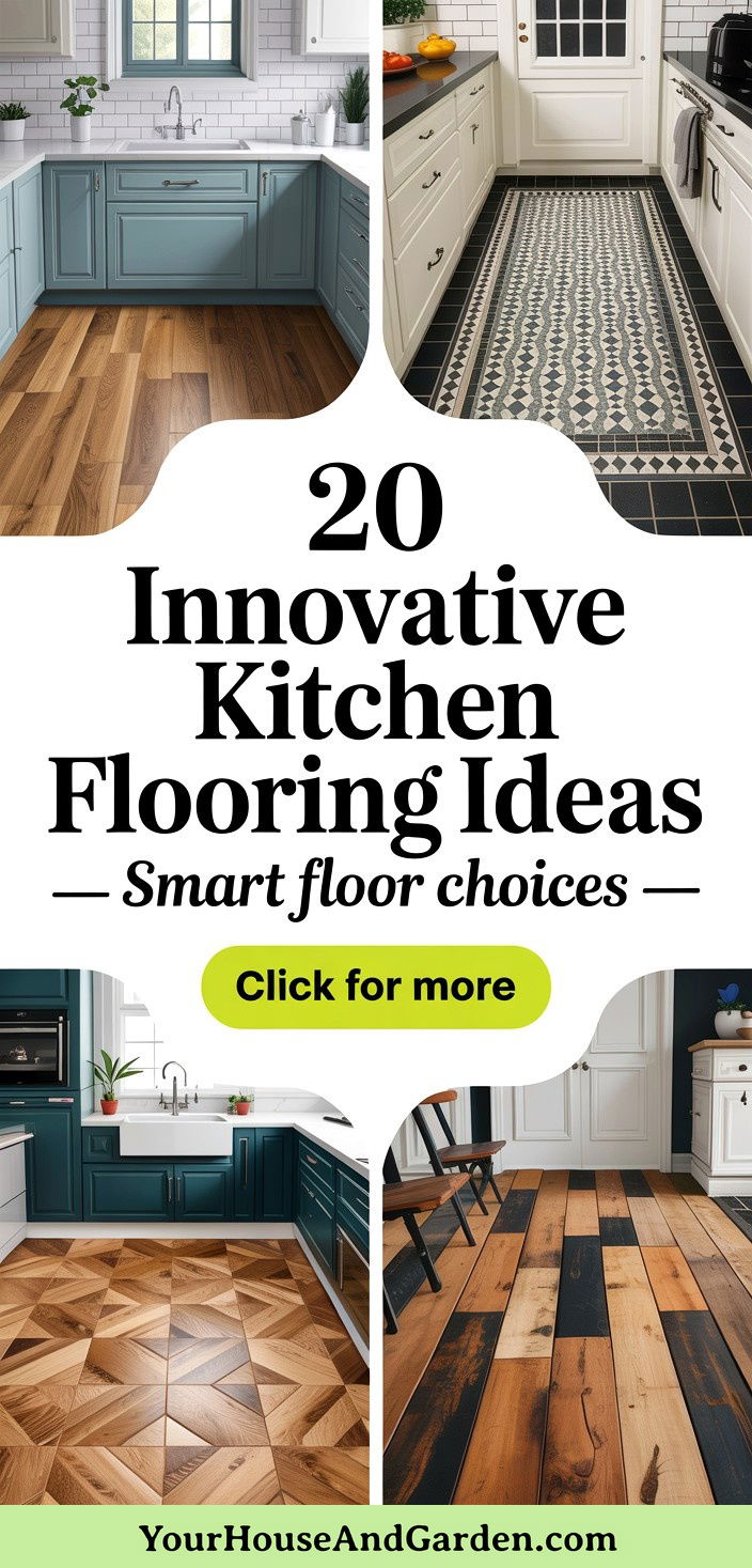 20 Innovative Kitchen Flooring Ideas for Style and Function - 20 Innovative Kitchen Flooring Ideas for Style & Function