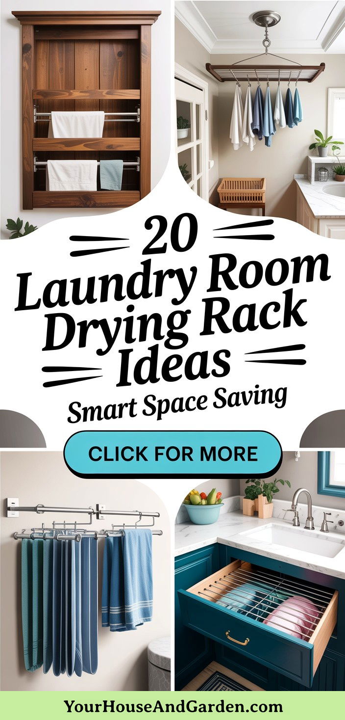20 Innovative Laundry Room Drying Rack Ideas for You - 20 Innovative Laundry Room Drying Rack Ideas for You
