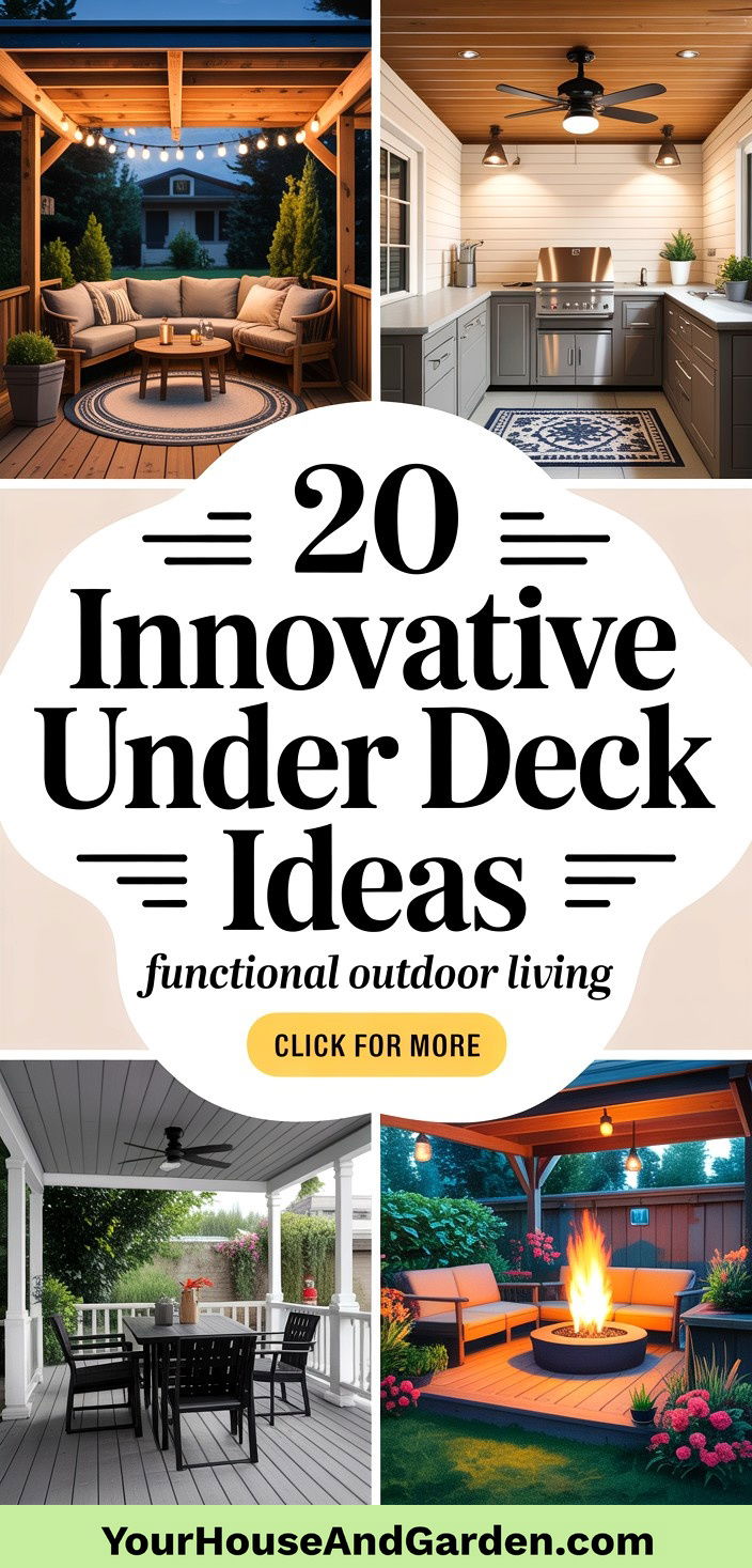 20 Innovative Under Deck Ideas for Functional Outdoor Living - 20 Innovative Under Deck Ideas for Functional Outdoor Living