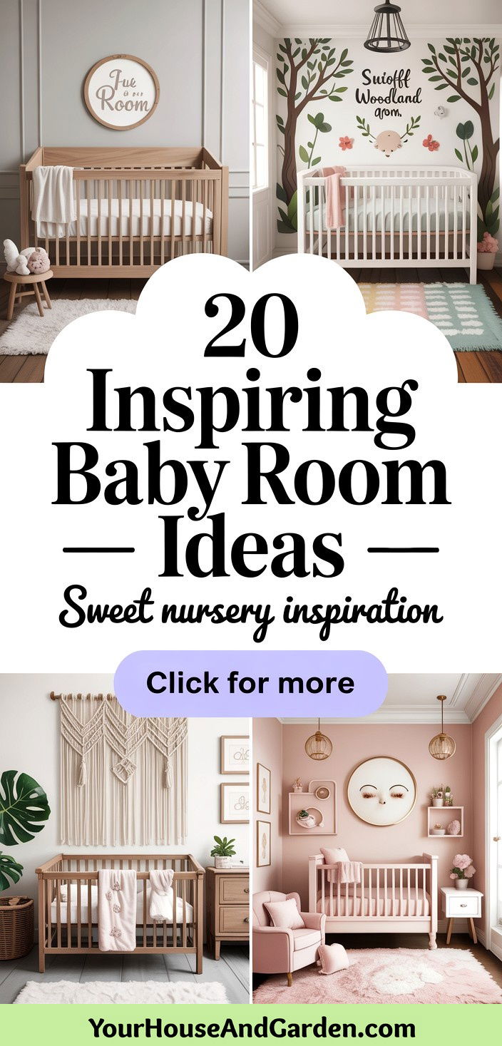 20 Inspiring Baby Room Ideas for a Safe and Sweet Nursery - 20 Inspiring Baby Room Ideas for a Safe and Sweet Nursery