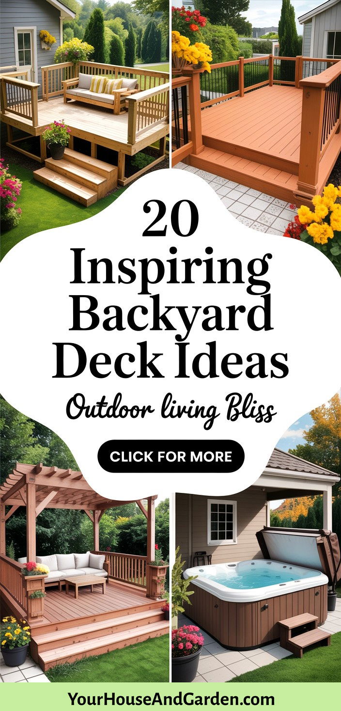 20 Inspiring Backyard Deck Ideas for Outdoor Living Bliss - 20 Inspiring Backyard Deck Ideas for Outdoor Living Bliss
