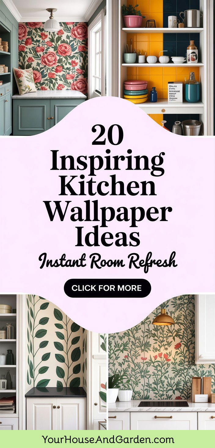 20 Inspiring Kitchen Wallpaper Ideas for a New Look - 20 Inspiring Kitchen Wallpaper Ideas for a New Look