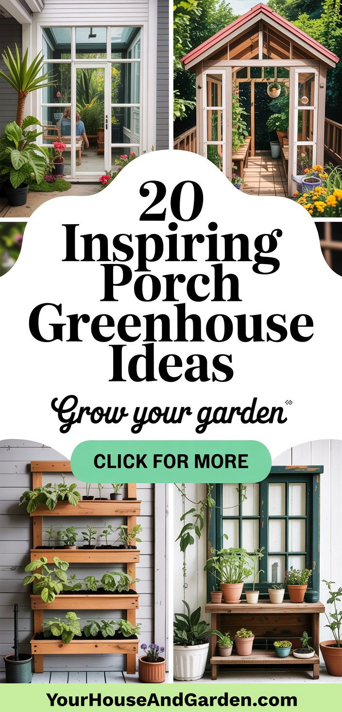 20 Inspiring Porch Greenhouse Ideas for Gardening Enthusiasts - 20 Inspiring Porch Greenhouse Ideas for Gardening Enthusiasts
