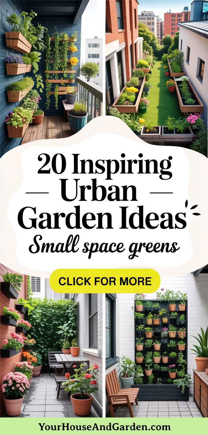 20 Inspiring Urban Garden Ideas for Small Spaces and Balconies - 20 Inspiring Urban Garden Ideas for Small Spaces & Balconies