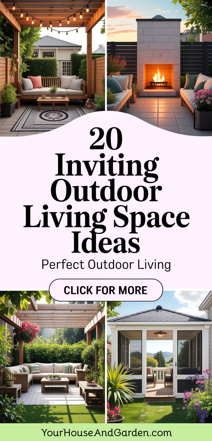 20 Inviting Outdoor Living Space Design Concepts - 20 Inviting Outdoor Living Space Design Concepts