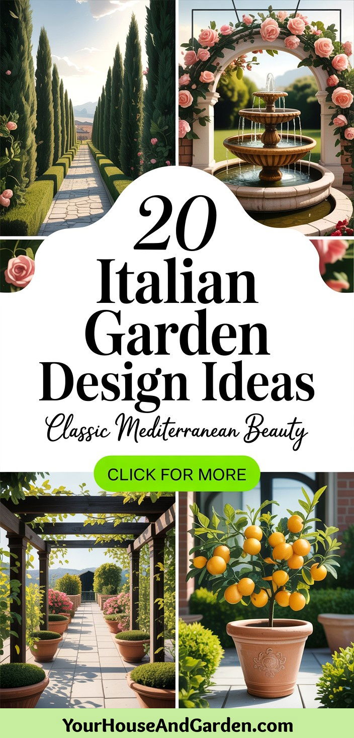 20 Italian Garden Design Ideas Classic Beauty for Outdoors