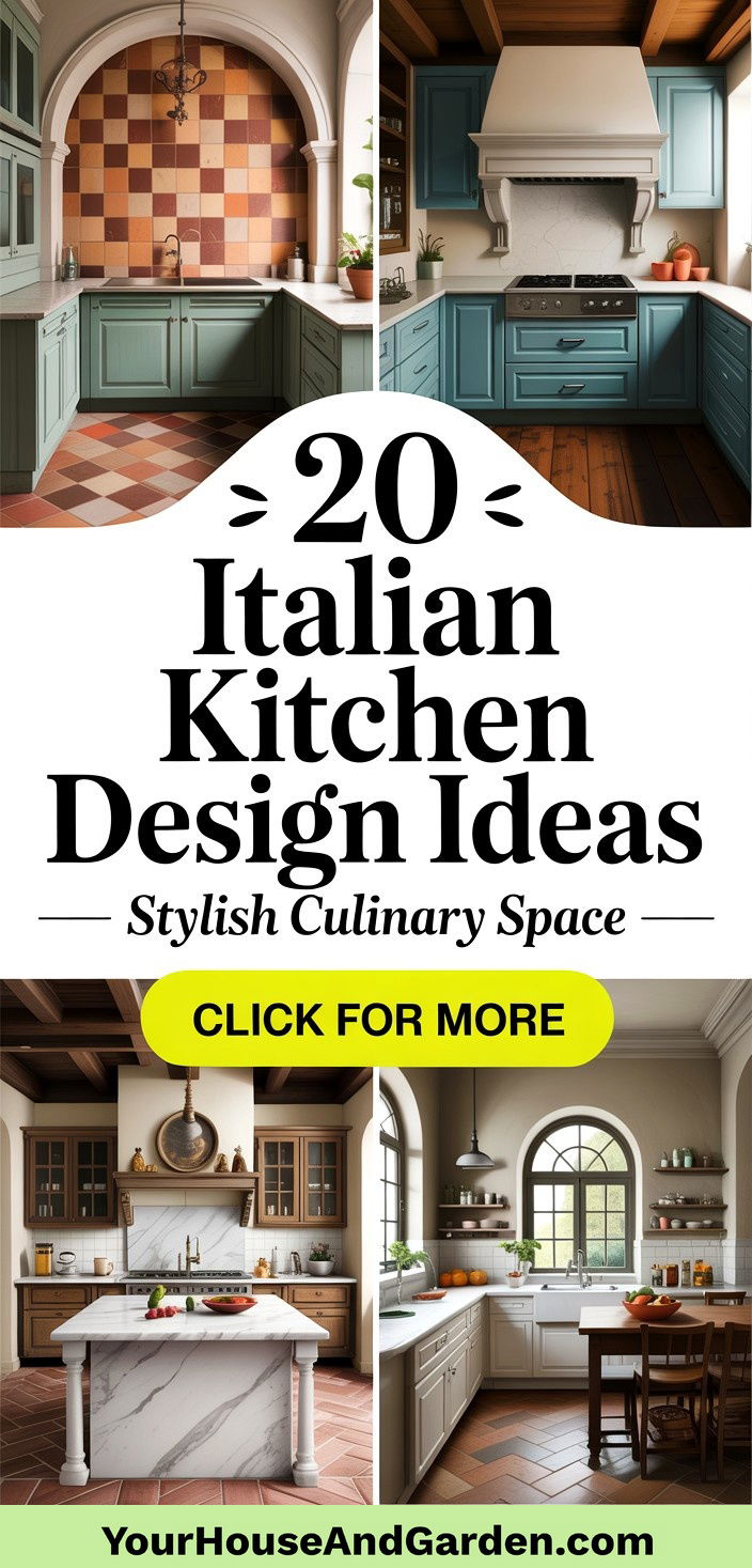 20 Italian Kitchen Design Ideas for a Stylish Culinary Space - 20 Italian Kitchen Design Ideas for a Stylish Culinary Space