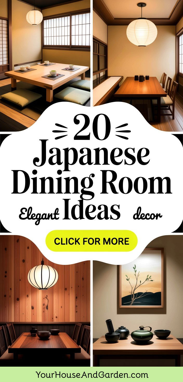 20 Japanese Dining Room Ideas Elegant and Minimalist Decor