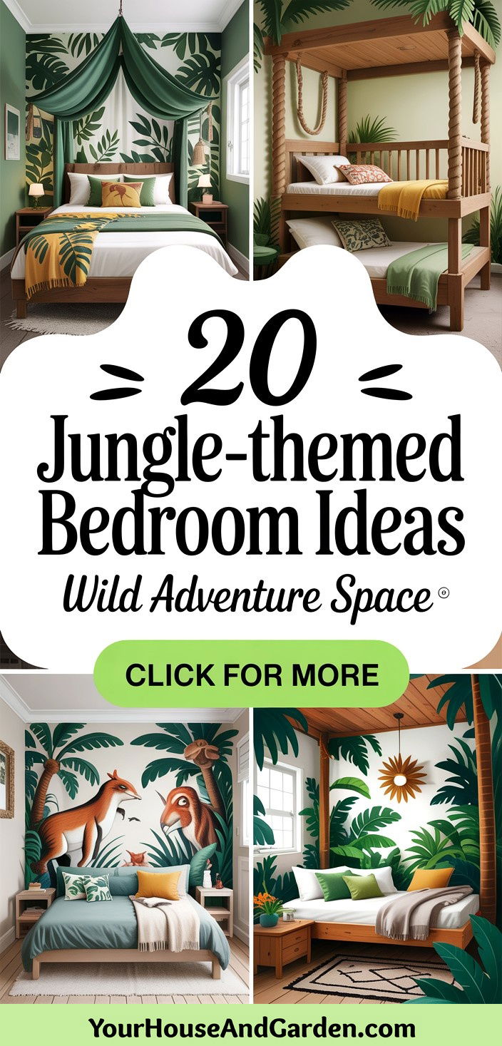 20 Jungle-themed Bedroom Ideas for a Wild Adventure Space - 20 Jungle-themed Bedroom Ideas for a Wild Adventure Space