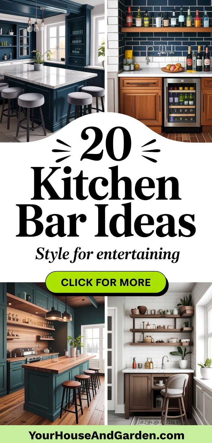 20 Kitchen Bar Ideas for Stylish Home Entertaining - 20 Kitchen Bar Ideas for Stylish Home Entertaining